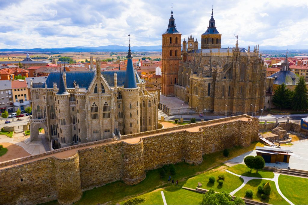 Espectacular imagen de la ciudad de Astorga, León.