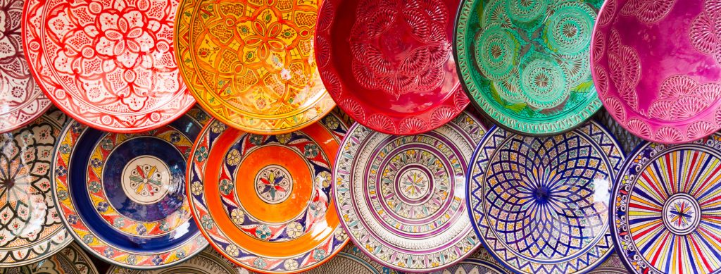 Platos de cerámica tradicional.